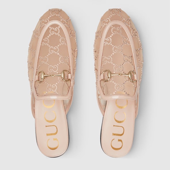 Women's GG Crystal Princetown Slipper - Picture 3 of 9